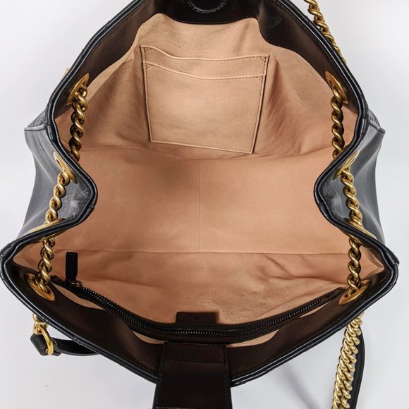 SOLD Gucci Black Marmont Gg Matelasse Tote - Picture 4 of 9